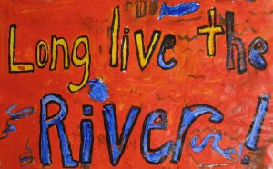 river sign