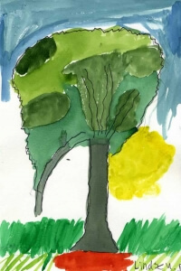 tree watercolor