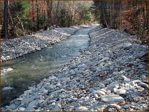 Chickley River straightened