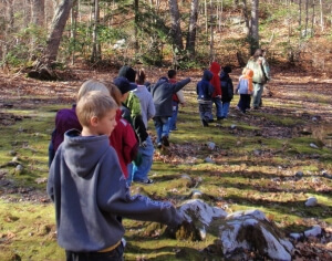 kids in woods