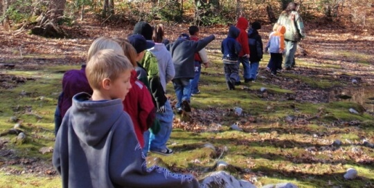 kids in woods