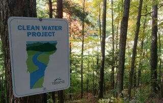 VT Clean Water Project sign at Neuhauser in Guilford, Green River Road