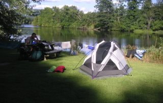 Roaring Brook Campsite by Ted Murray