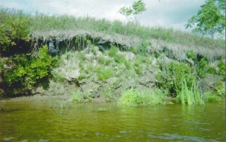 erosion on Stocking Farm in Fairlee, VT circa 1980s